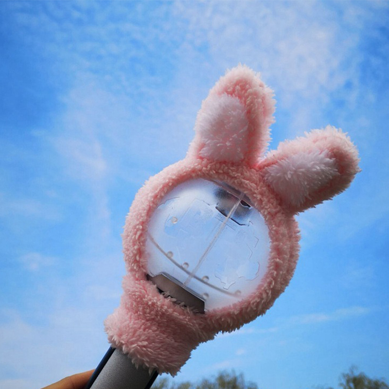 Kawaii Kpop Lamp Case Accessories Light Stick Cover Lightstick Cover Plush Lamp Protective Cover For Cartoon Light Stick