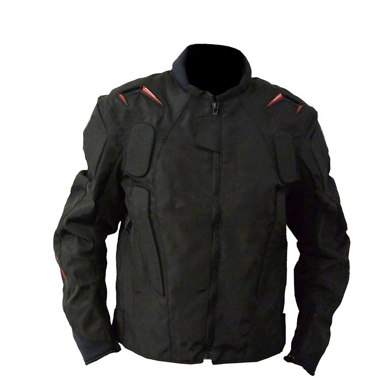 Motorcycle Black Jacket Motocross MTB Bike Off-road Motorbike Scooter Jackets With Protector: Black / M