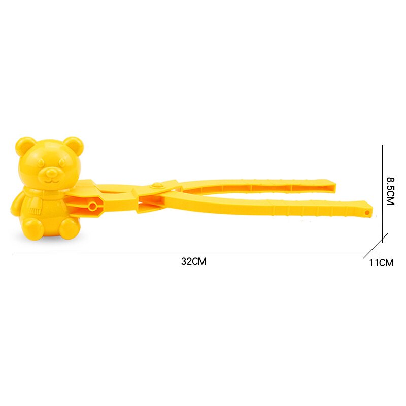 Snowball Maker Clip fai da te Cartoon orso a forma di neve giocattolo portatile da spiaggia all&#39;aperto ottimo regalo per bambini S55