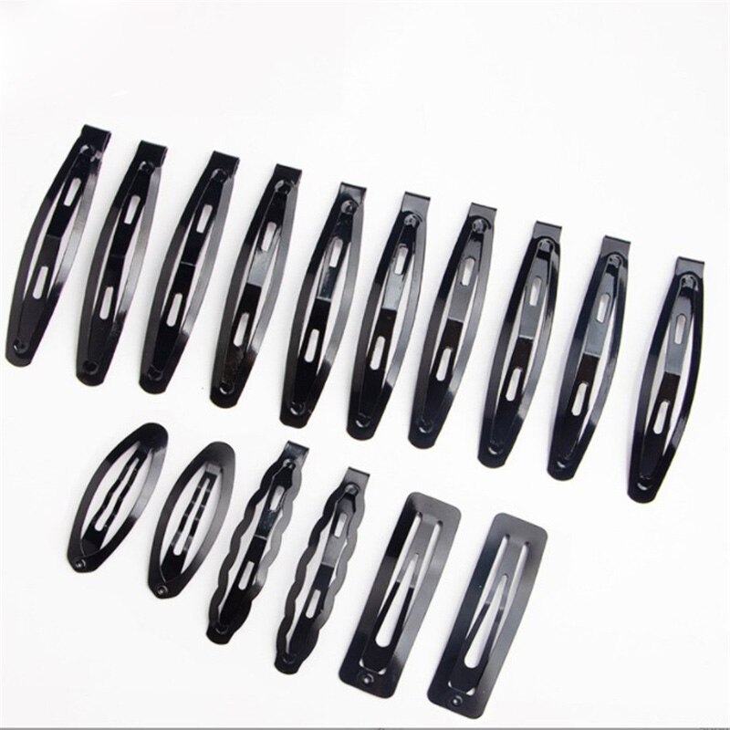 Lot de 20 accessoires pour cheveux de femme, coréenne, frange en alliage, pince à cheveux élégante pour coiffure, épingles latérales noires solides, ornements pour dame