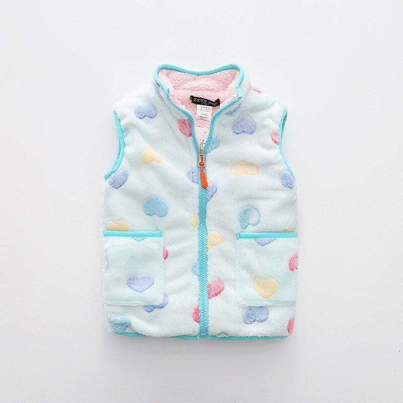 Herfst winter peuter jongens vesten 3 4 5 6 7 jaar kindervesten koreaanse cartoon print mouwloze jassen voor jongens meisjeskleding: Hemelsblauw / 5t