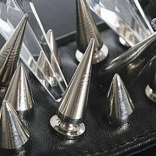 100 Pcs 9.5Mm Punk Zilver Cone Spikes Screwback Studs Diy Craft Cool Klinknagels Sales
