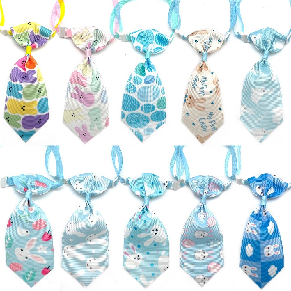 30/50pc Easter Pet Dog Bow Ties Rabbit Style Small Dog Bow Tie Accessories Puppy Dog Collars Adjustable Dog Necktie Pet Supplies: 30 pcs ties