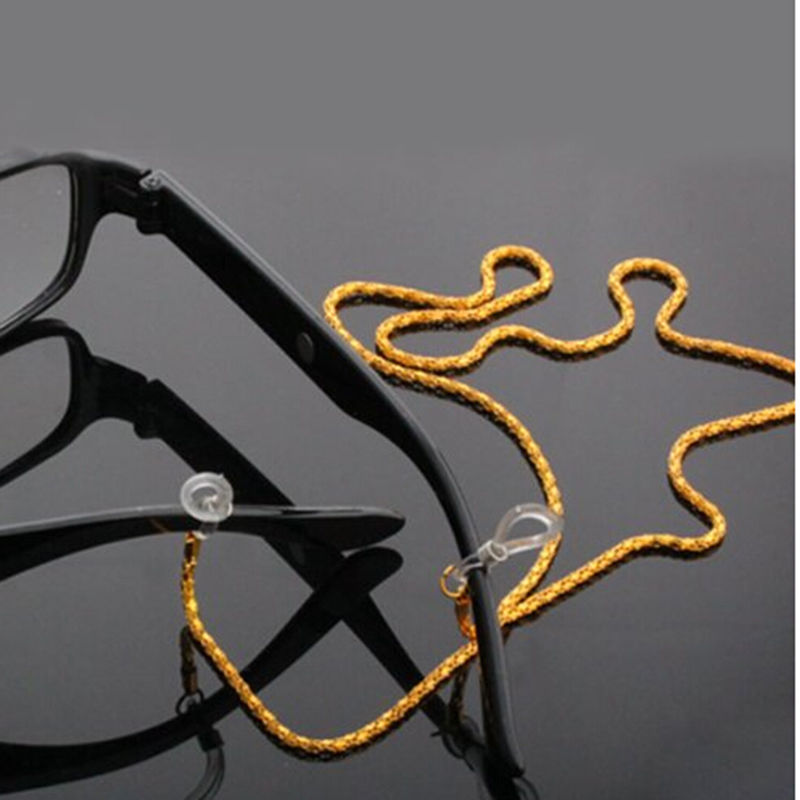 61cm Sonnenbrille Kette Schlüsselband Gurt Halskette Metall Brillen Brillen Kette Schnur Für Lesebrille 4 Farben