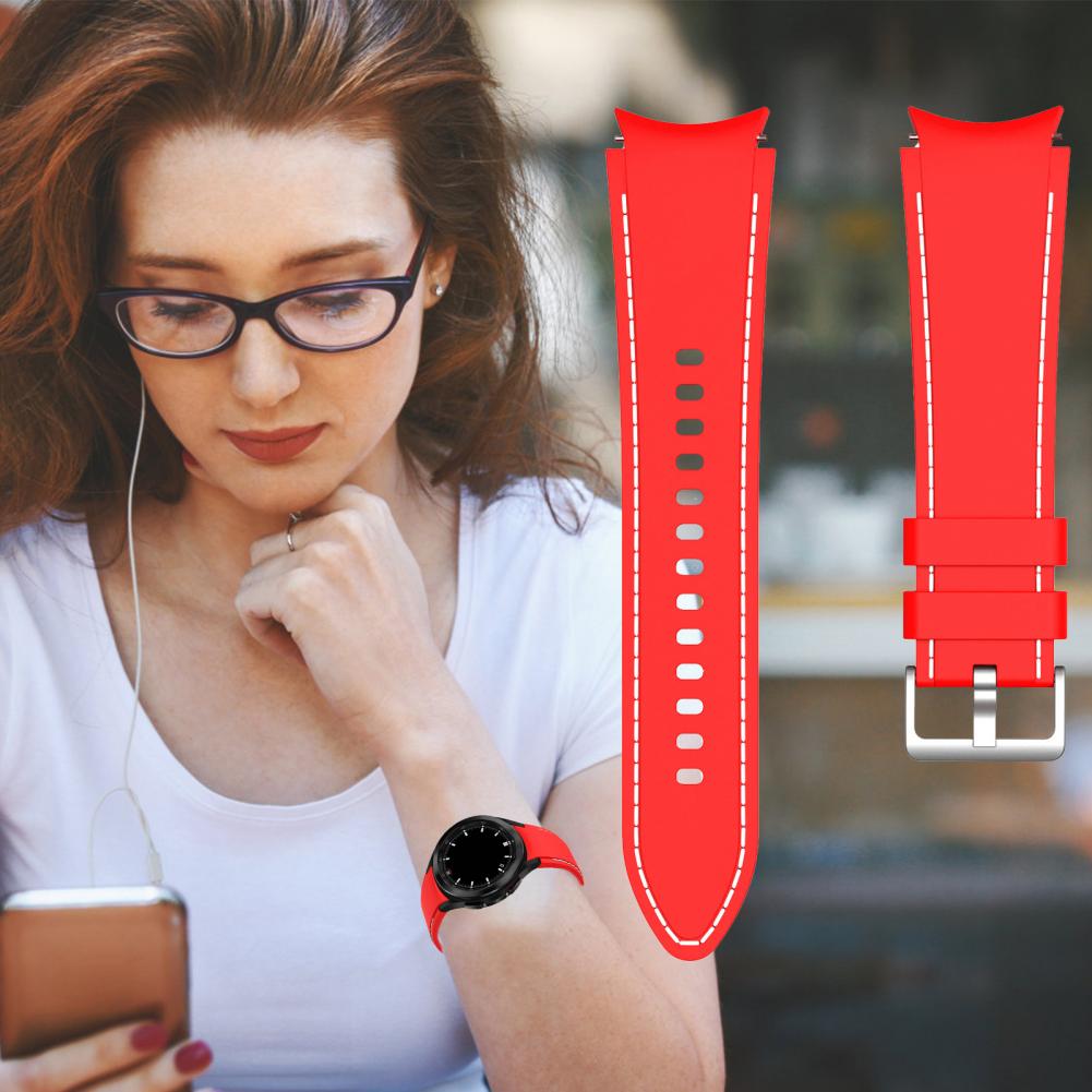 Bracelet de montre léger et confortable en Silicone, 20mm, pour Samsung Galaxy Watch 4/Watch 4 Classic