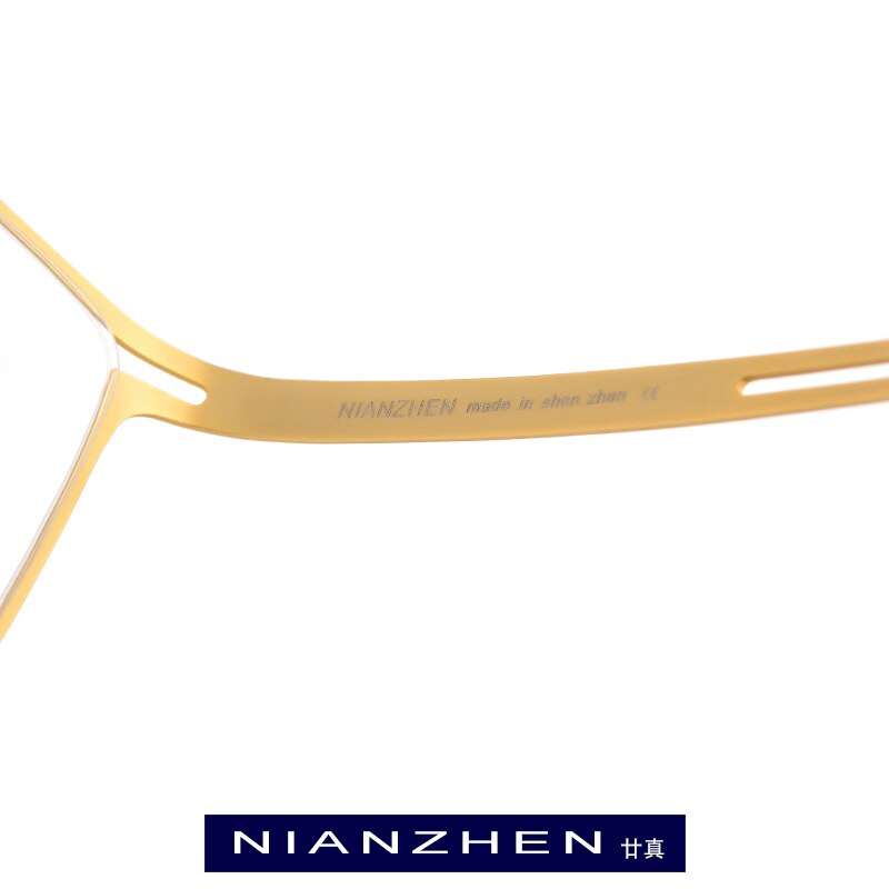 B Titanium Eyeglasses Frame Men Square Myopia Optical Frames Eye Glasses for Men Memory Light Korean Screwless Eyewear 1175