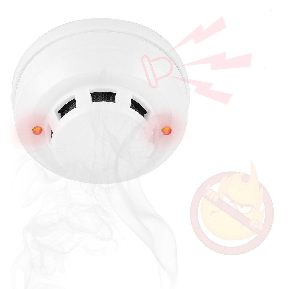 Smart Smoke Detector Wired Network Photoelectric Smoke Detector IR Alarm Fire Security DC 12V~DC 30V Fire Alarm Home Automation