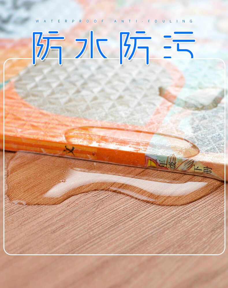 Dimi 3 Maten Food Grade Materiaal Waterdicht Nubuck Diamant Patroon Transparante Zelfklevende Film Book Cover Beschermhoes