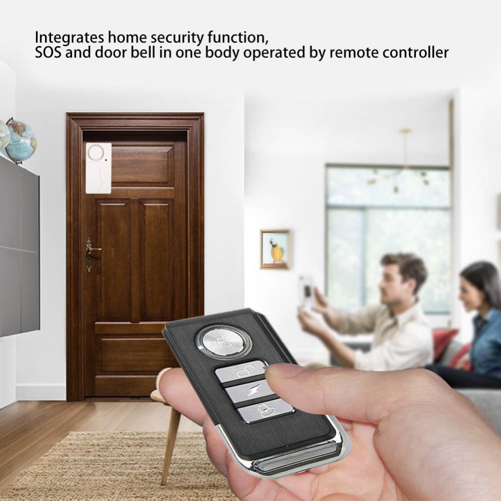 Door Window Magnetic Contacts Set Wireless Magnetic Sensor Detector Switch with Remote Controller