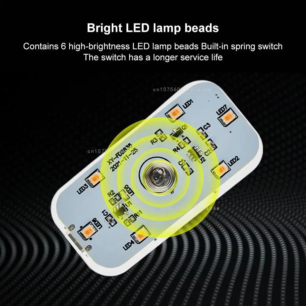 1PCS Touch Sensor LED Lamp LED Ambient Light Car Interior Roof Reading Lamp Wireless USB Rechargeable Atmosphere Lights