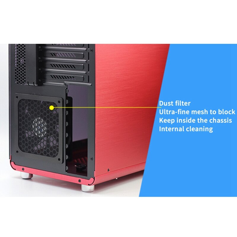 12cm magnetisk ramme mesh støvfilter pc kølerventilatorfilter med magnet støvtæt computerdæksel