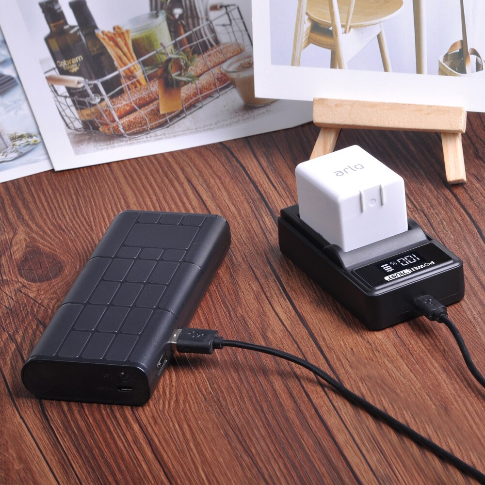 PowerTrust LED USB Charger for Arlo Pro Arlo Pro 2 Arlo Security Light and Arlo Go Rechargeable Battery VMA4410