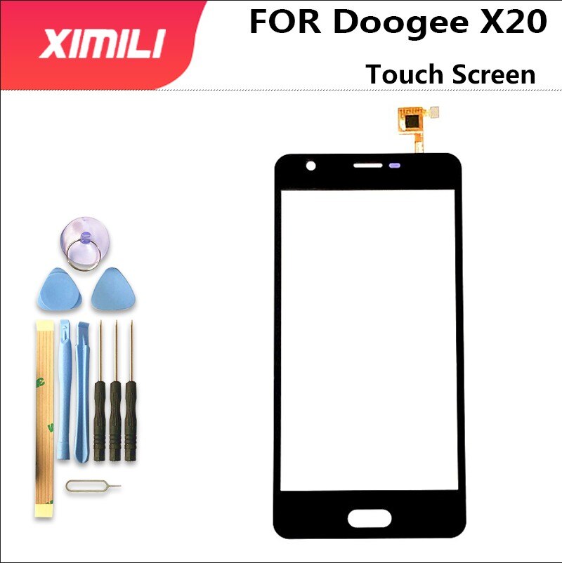 100% Originele Digitizer Panel Voor Doogee X20 Touch Screen Digitizer Sensor Voor Glas Panel Sensor Vervanging + Gereedschap