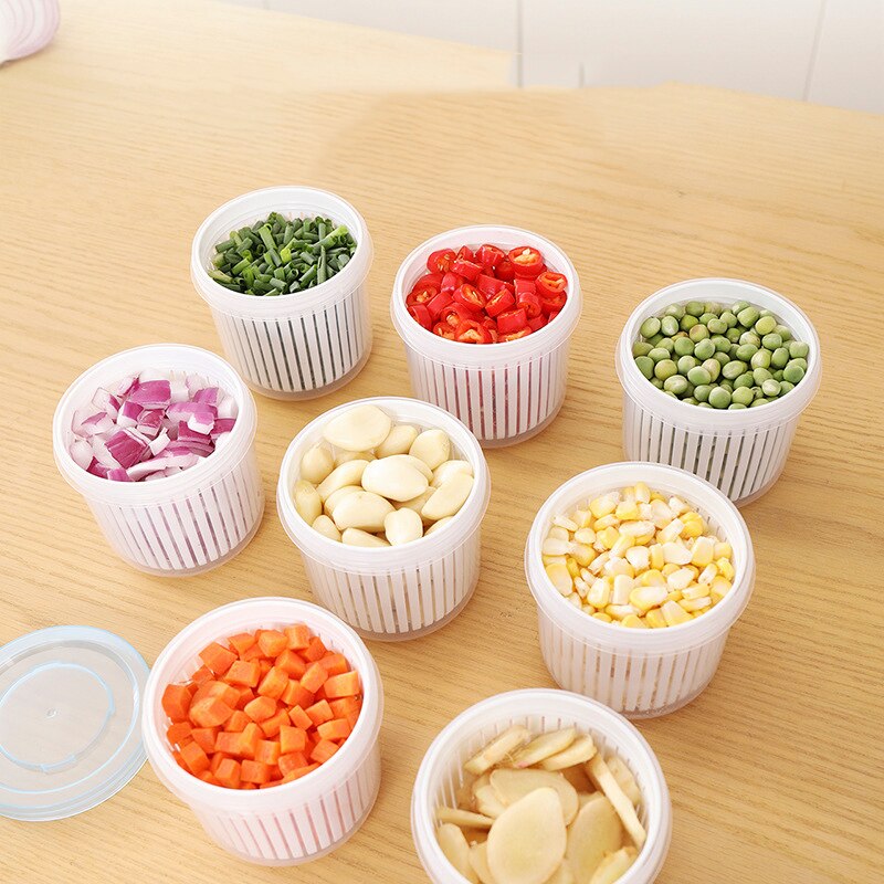 Boîte de conservation fraîcheur oignon gingembre ail légumes cuisine boîte de rangement en plastique réfrigérateur scellé rangement échalote boîte de vidange