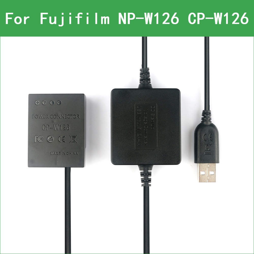 NP-W126 W126S CP-W126 Dummy Batterij & Dc Power Bank Usb-kabel Voor Fujifilm HS30EXR HS33EXR HS35EXR HS50EXR X100F X-PRO2 X-A1 x-A2