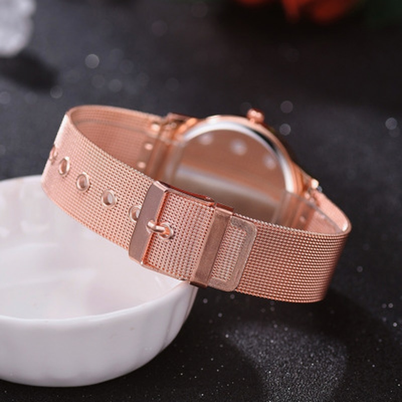Women Watches Luxury Wrist watch relogio feminino Clock for Women Milanese Steel Lady Rose Gold Quartz Ladies Watch