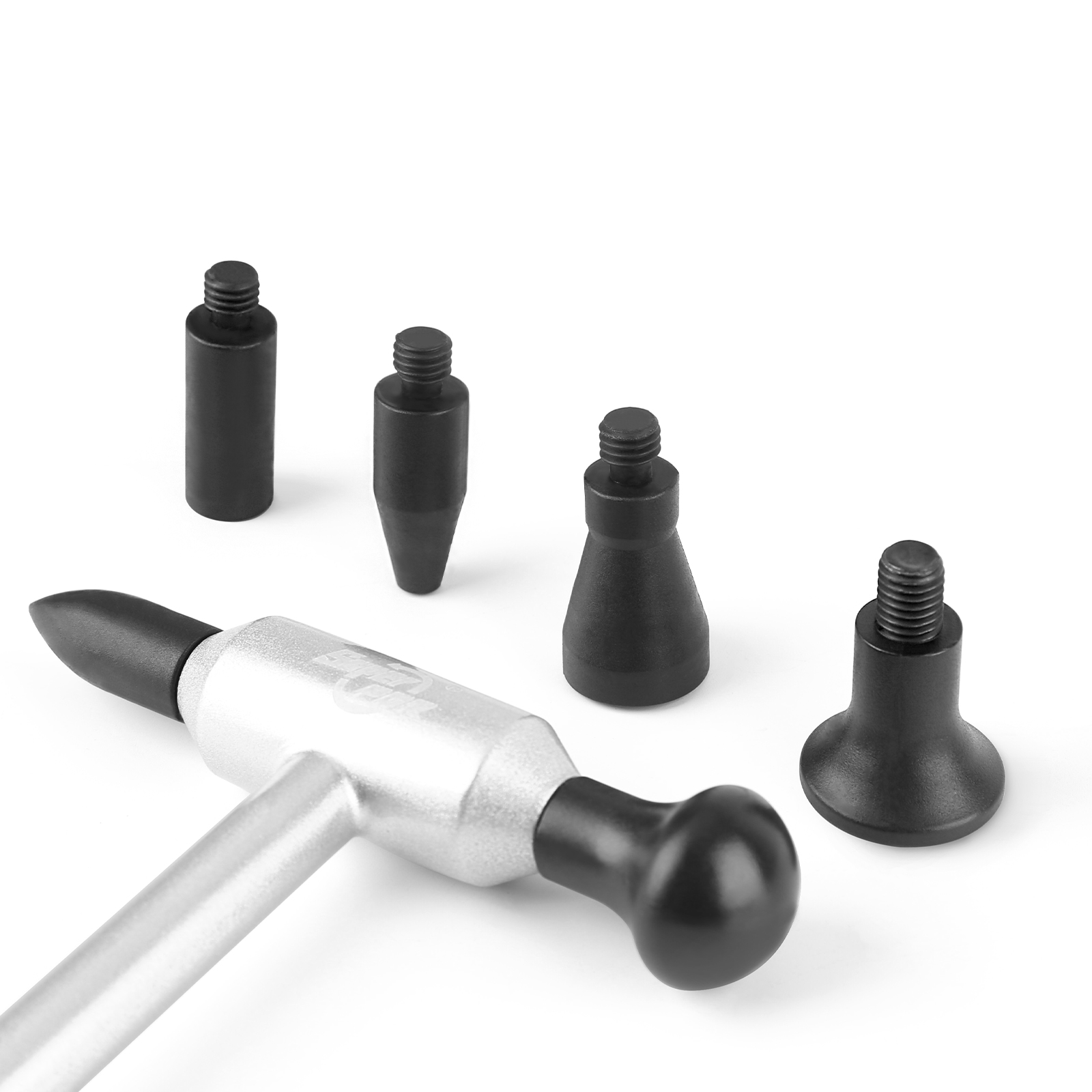 Herramienta de grifo PDR, martillo de reparación de abolladuras de aluminio kits de reparación de abolladuras sin pintura con martillo de cabeza de repuesto M8 de 6/15 Uds.