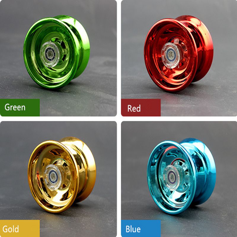 YoYo de aleación de aluminio para niños y adultos, rodamiento de bolas YoYo para principiantes, juguete interesante de clásica, 1 ud.