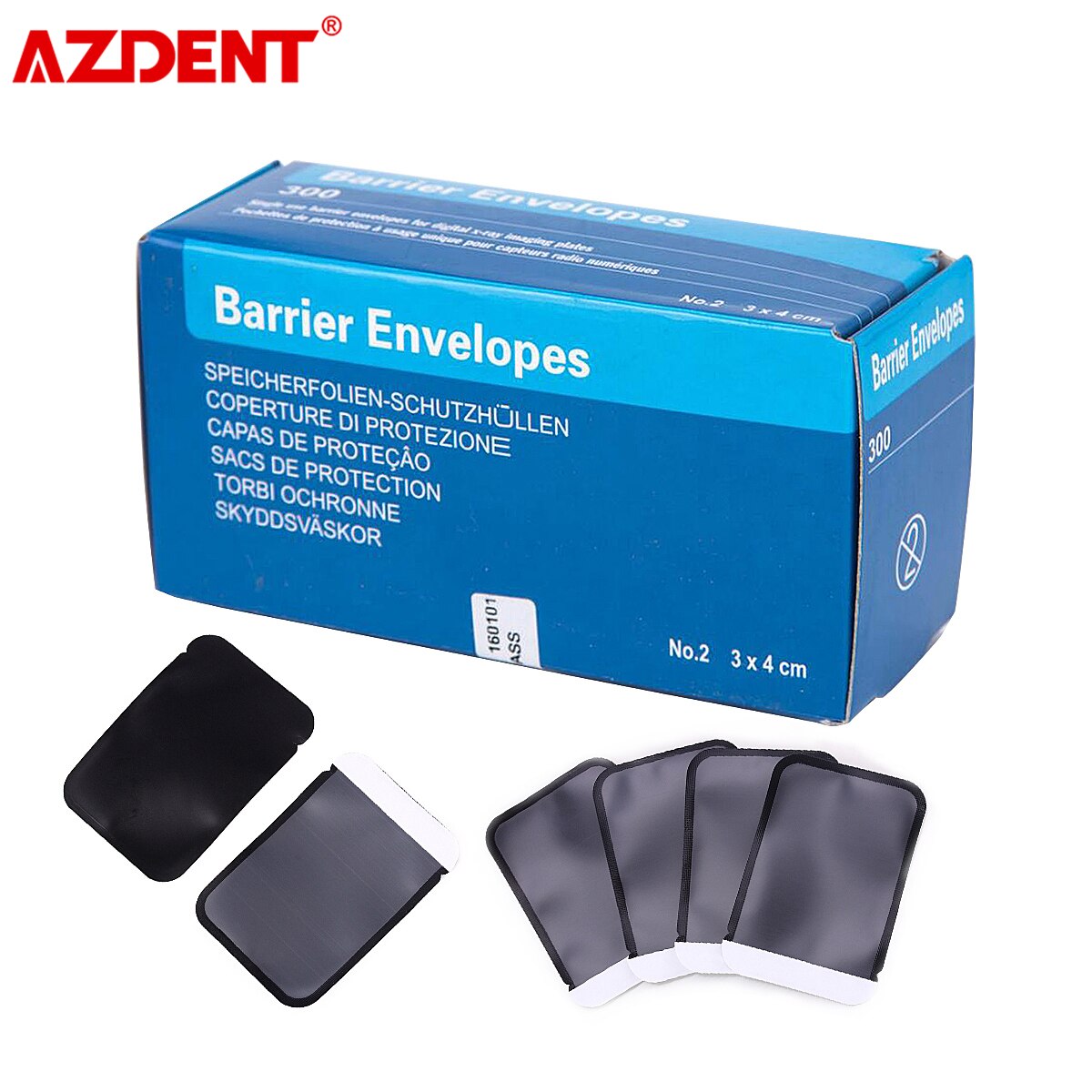 300 sztuk/pudło Dental rozmiar #2 koperty barierowe do wewnątrzustnego rentgenowskiego ScanX fosforowe płyty do przechowywania obrazów fit 30*40mm Dental Film