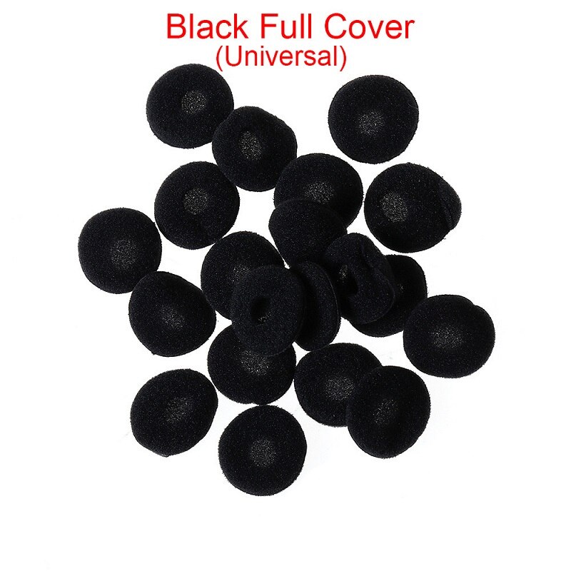 Oortelefoon Tips Cover Vervanging Zachte Oortelefoon Foam Cover Spons Oor Pad Case Hoofdtelefoon Anti Slip Beschermende Voor Airpods Earpods: BLACK  (Universal)