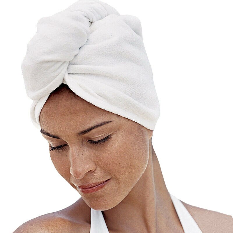 Microvezel badhanddoek haar droog snel drogend dames badhanddoek zachte douchekap hoed voor dames heren tulband hoofddoek badgereedschap