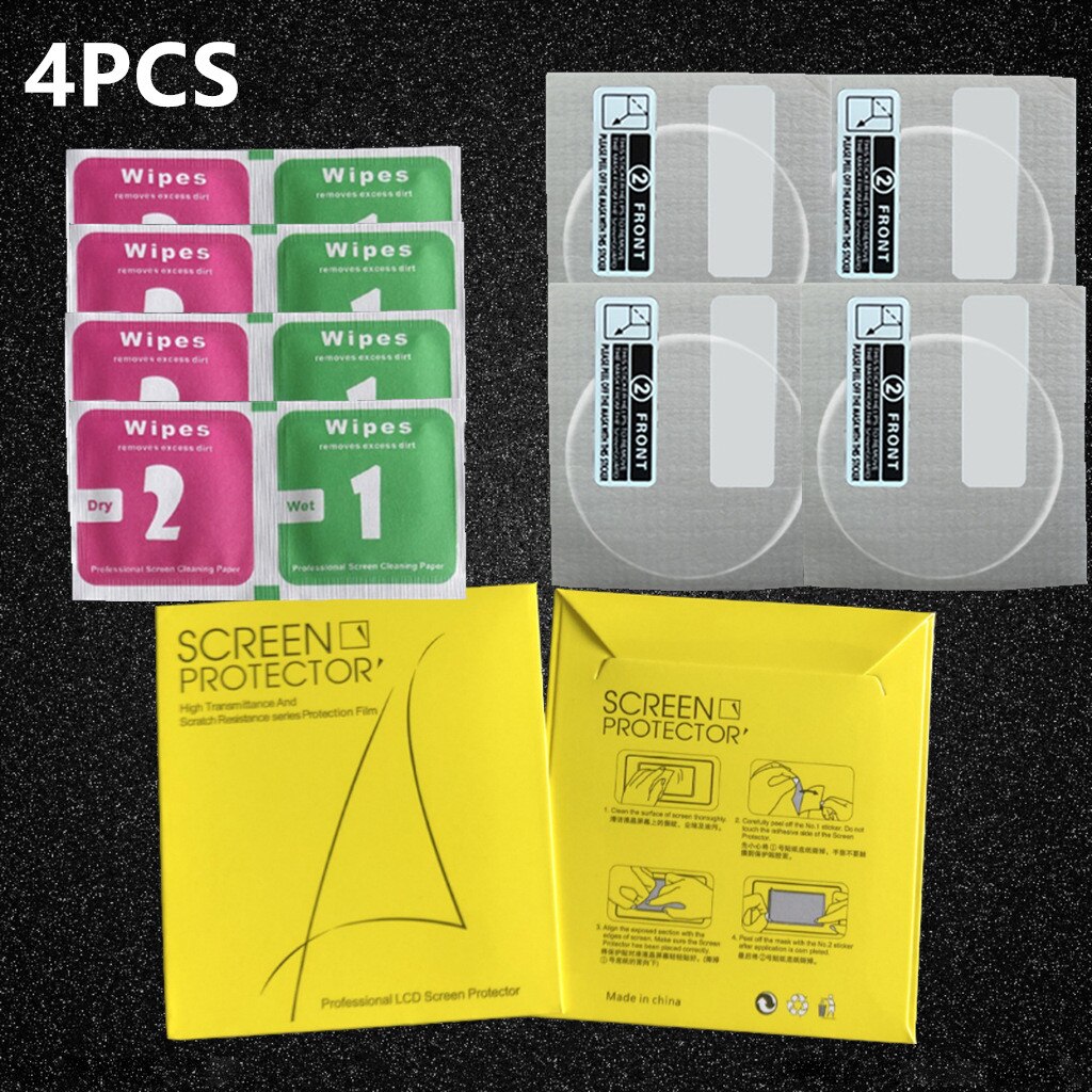 9D Soft Hydrogel Protective Film for Samsung Galaxy Watch Active 2 44mm 40mm Screen Protector Foil Scratch Resistant (Not Glass): 4PCS / Active 2 40mm