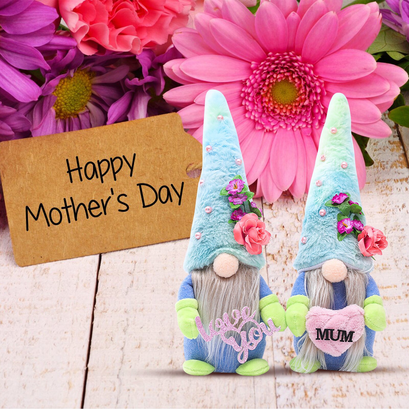 Mother's Day Decorations Bedroom Living Room Desktop Decoration Faceless Doll Standing Post Hoiliday Decoration Faceless