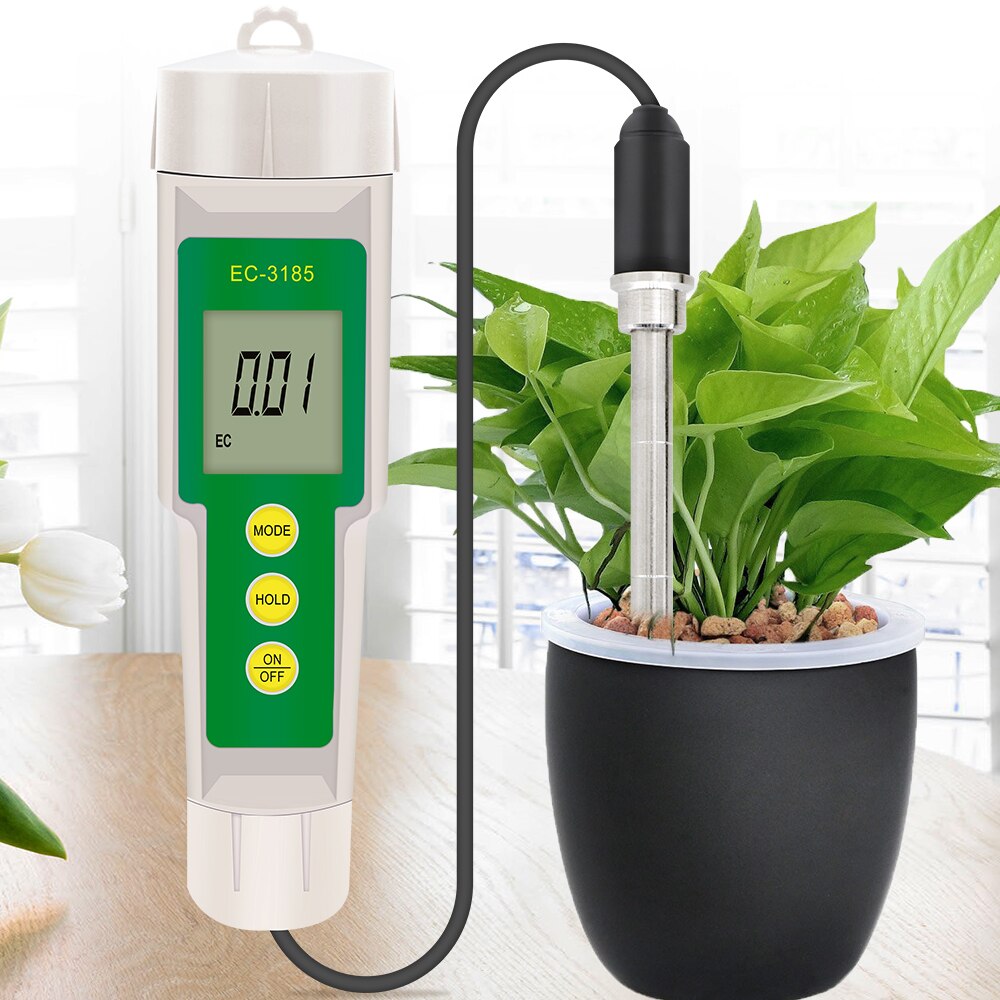 EC-3185 Soil Meter 3 In 1 Ec/Tds/Cf Bodem Tester Waterdichte Analyzer Voor Tuin Kas Teelt Landbouw laboratorium