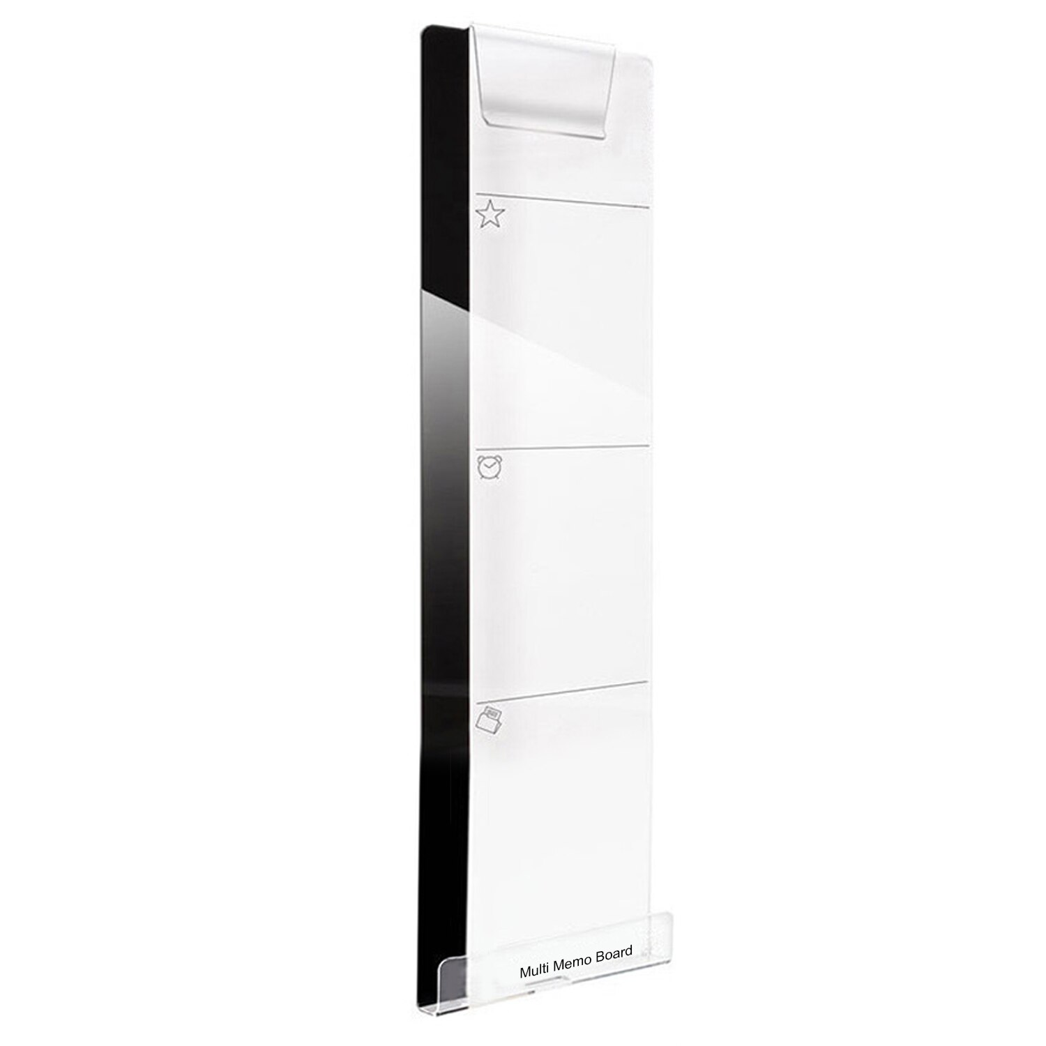 Self-Adhesive Remind Memo Pad Phone Charging Holder Pc Computer Side Screen Message Memo Board Acrylic: Right