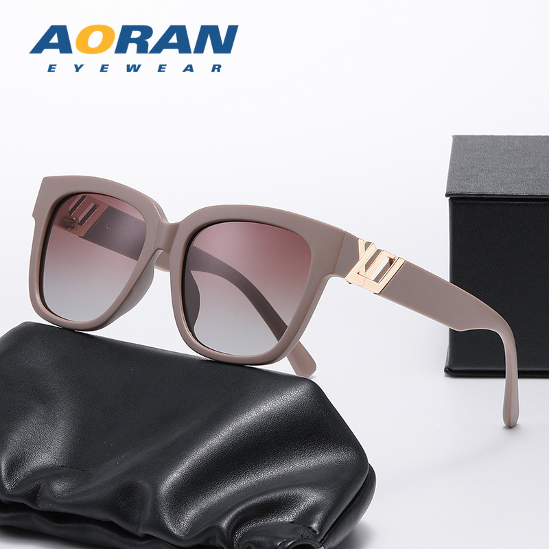 Gafas de sol para hombre y mujer, montura y generosa, gafas de sol polarizadas de viaje resistentes a los rayos UV: Champán