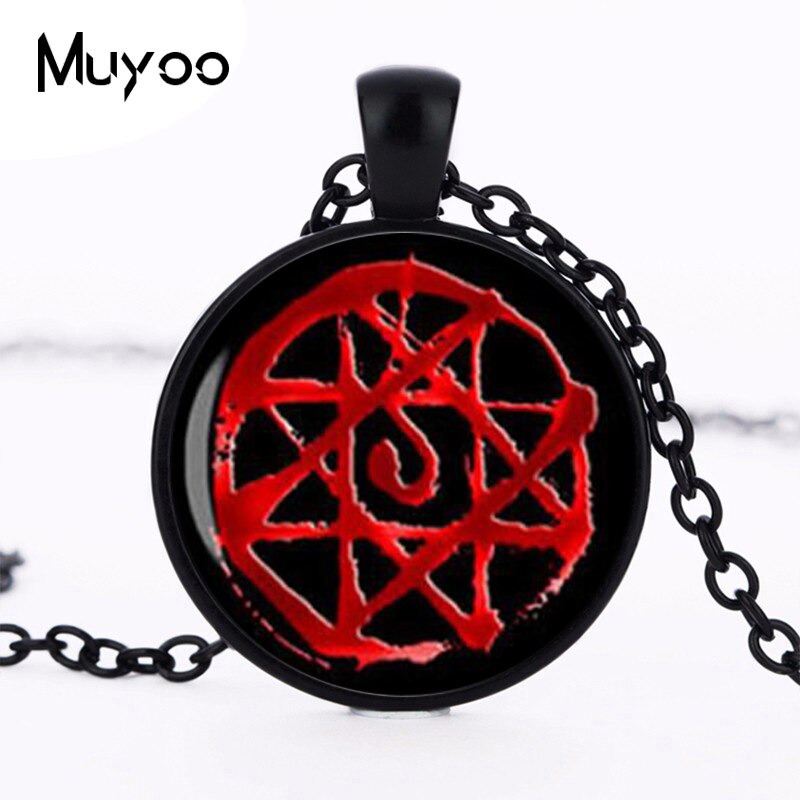 Full Metal Alchemist Necklace Full Metal Alchemist Pendant Glass Dome Pendant Necklace HZ1