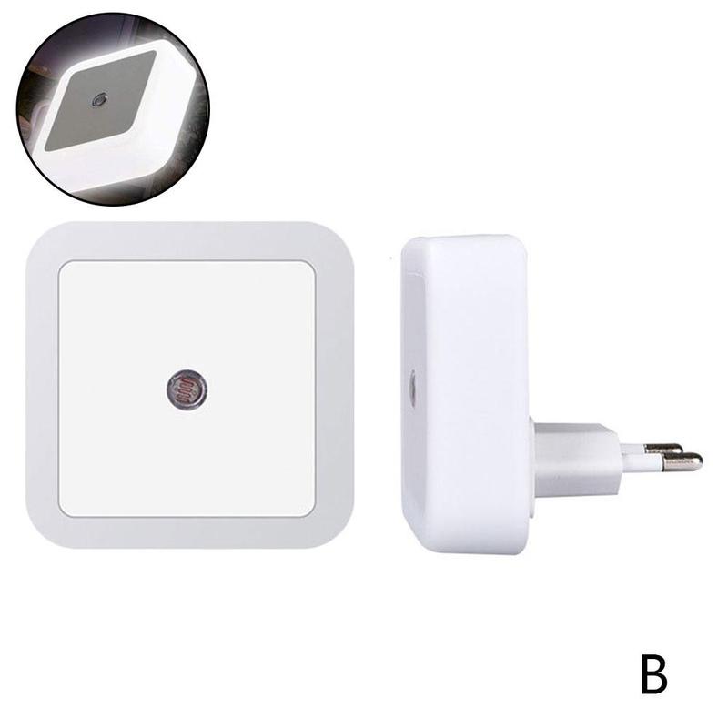 Led Nachtlampje Sensor Verlichting Mini Eu Us Plug In Lamp Saving Kids Verlichting Energie Slaapkamer Lage Verlichting Kamer Voor kinderen Li B3E0: white EU