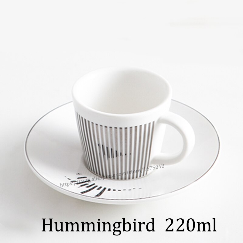 Leopard Anamorphic Cup Mirror Reflection Cup Zebra Mug Luycho Coffee Tea Set With Coaster 90ml-220ml: 220ml11