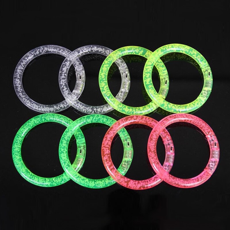 Lysa upp armband akryl blixt led ljusavgivande elektroniskt armband lysande glödande armband leksaker till jul tslm 1