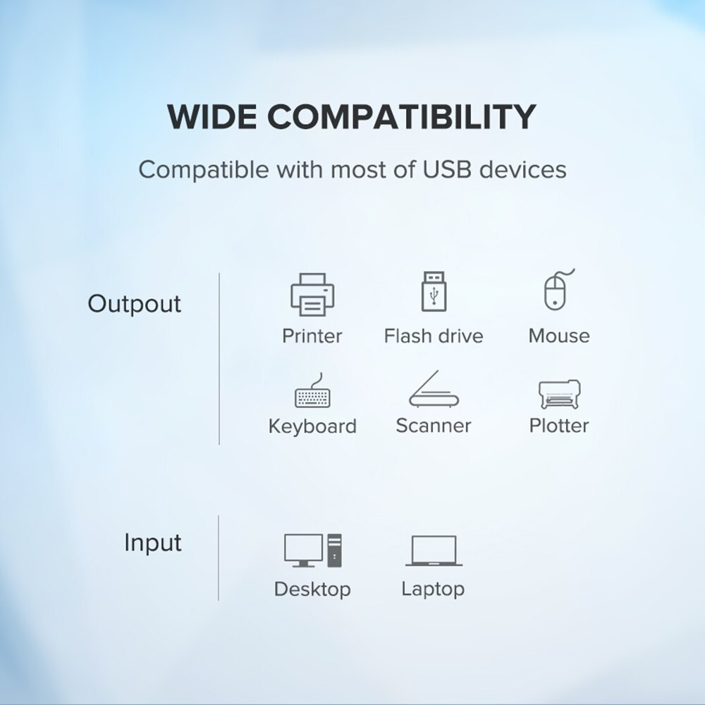 USB 2.0 Switcher USB Sharing Switch Converter 2/4 Ports USB 2.0 Sharing Switch Switcher Adapter Box For PC Scanner Printer