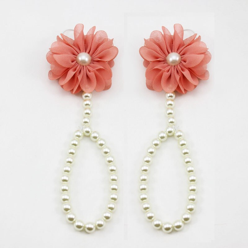 Bracelets de cheville en perles pour bébé fille, Style chaîne de chaussures, pied coloré avec accessoires, bijoux à la