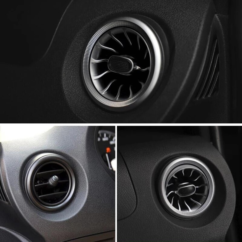 2 stk bil foran dashbord ac air condition luftventil utløp trim for mercedes benz v klasse vito viano  w447