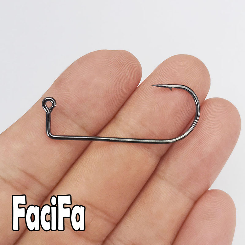100 stks 90 Graden Jig Vliegbindset Sterke Draad Zoutwater Zoetwater Vis Haak Aberdeen jig vissen maat 6 4 2 1 1/0 tot 4/0 #