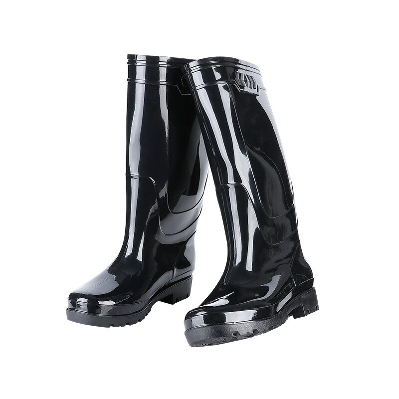 Men's Safety Work Rainboots PVC Waterproof Water Shoes Man Autumn Non-Slip Knee-High Rain Boots