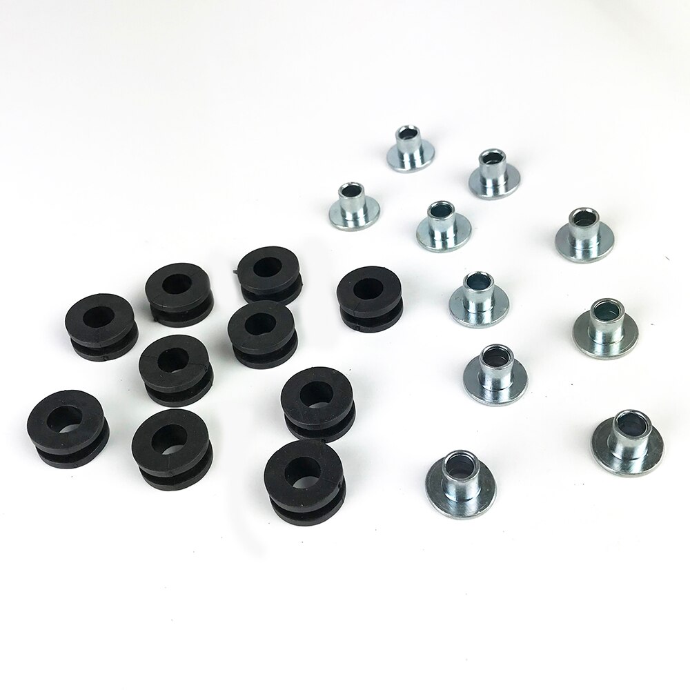 8pcs Absorber Rubber Sleeve Cushion Rubber Ring 10/12mm Diameter For Motorcycle Scooter Rear Shock Rear Shock Absorber Bushing