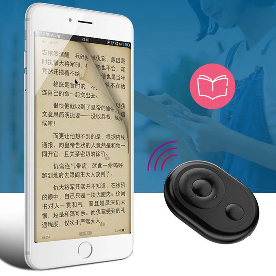 Universele Mobiele Telefoon Selfie Camera Shutter Bluetooth-Compatibele Afstandsbediening Knop Voor Tik Tok E-Book Draadloze Controller