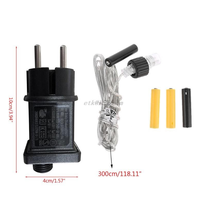 Enchufe de la UE AA AAA Eliminador de batería reemplazar 2x 3x AA Cable de suministro de alimentación por pila AAA para Radio luz LED juguete eléctrico