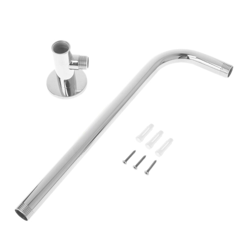 Copper stainless steel shower accessories base mounted shower elbow fixed rod