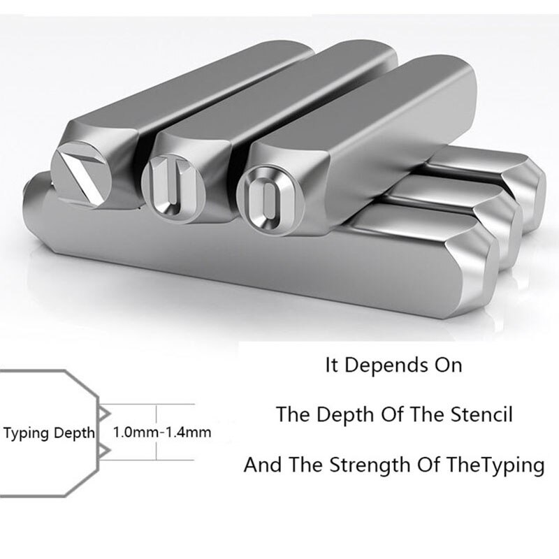 Numbers Alphabets Printing Tools Handmade Carving Embossing DIY Craft Jewelry Gold Silver Leather Steel Die Punch Stamp