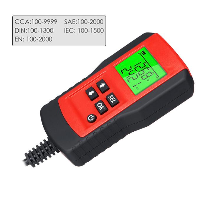 12v bilbatterietester bilanlægsanalysator til bil eller motor