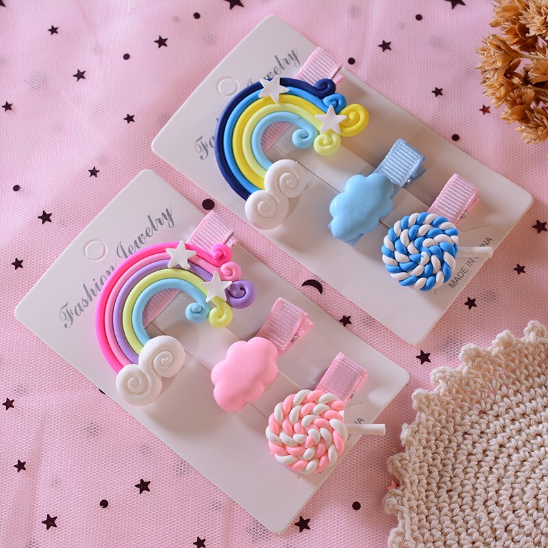 Forcina per bambini super cute cute lollipop hairpin girls baby color hairpin scoppi accessori per capelli con clip piccola