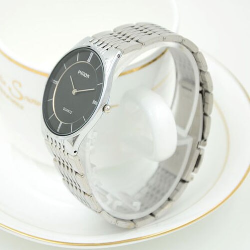 Wilon Vrouw Man Paar Eenvoudige Leisure Zakelijke Horloges Volledige Roestvrij Staal Horloges Horloge Quartz Horloge 2 Pin Klok