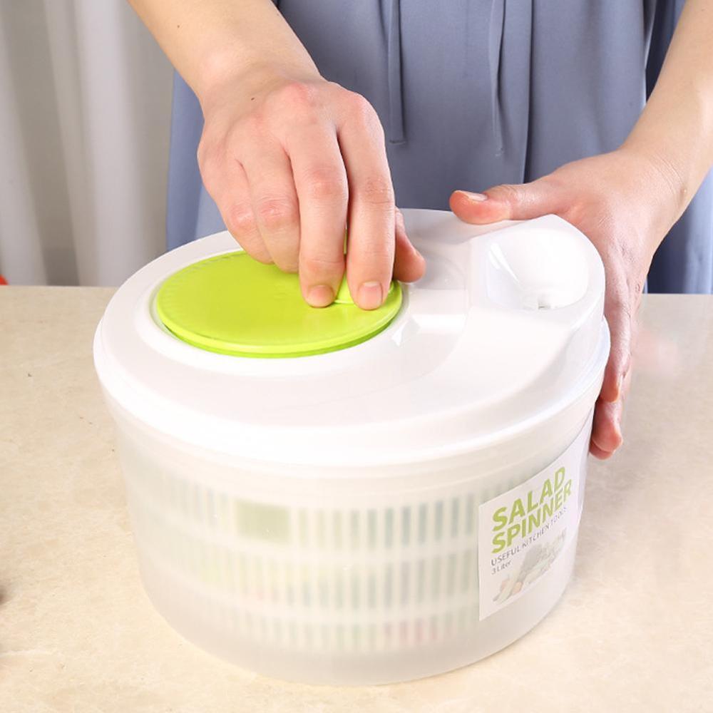 Cesta giratoria para secar frutas y verduras, utensilio de limpieza, lavadora, útil, almacenamiento de cocina, G5X0