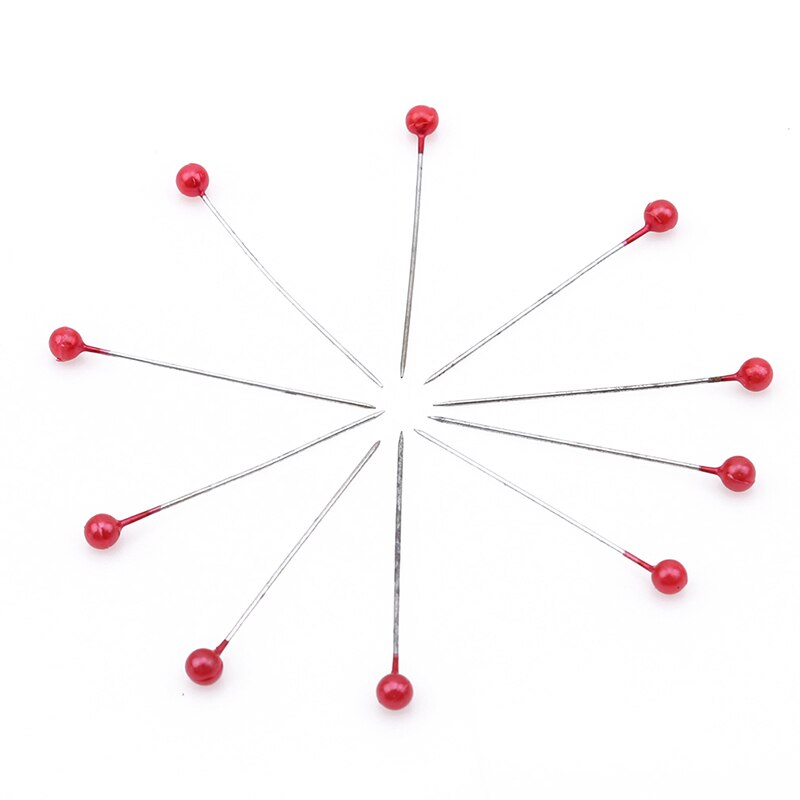 800 sztuk DIY wysokiej jakości bolec DIY dekoracji wtyczka igły biżuteria gadżety instrukcja pozycjonowanie igły igły robić szycia: Czerwony