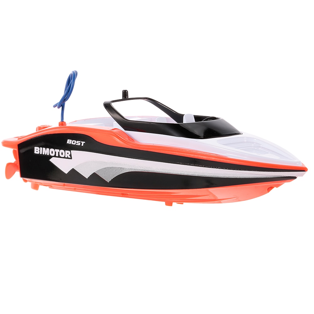 Portable Mini RC Racing Boat Strong Power Double Motor Remote Control Speedboat Rowing Escort Boat Water Children Model Toy